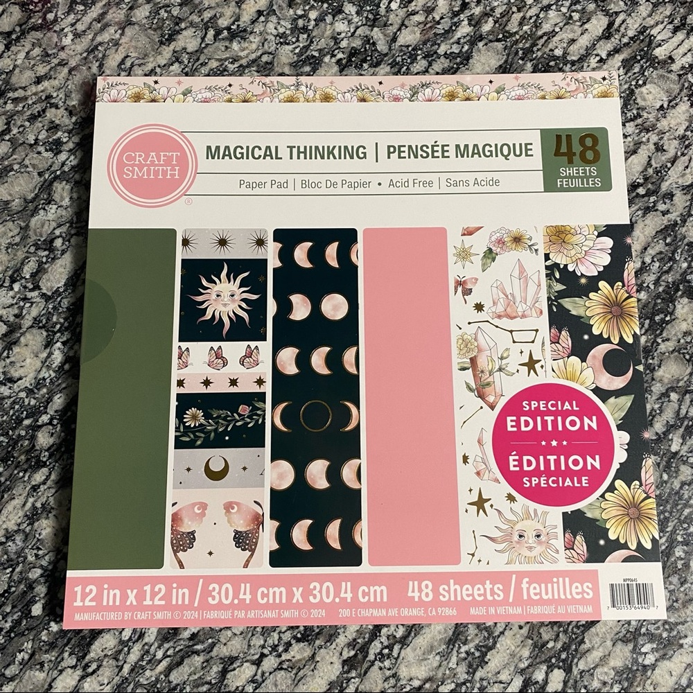 NWT 12x12 Scrapbook Paper Pad - Magical Thinking
